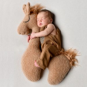 Natürliche Neugeborenenfotos im Studio